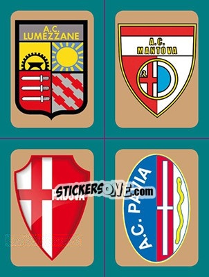 Sticker Scudetti Lumezzane - Mantova - Padova - Pavia - Calciatori 2015-2016 n. 834 - Panini