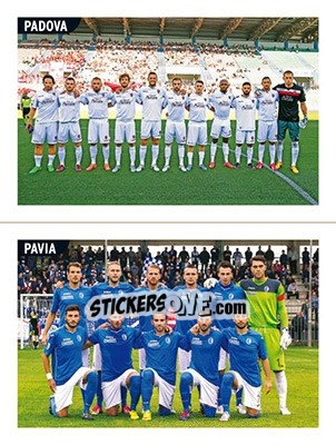 Cromo Squadra Padova - Squadra Pavia - Calciatori 2015-2016 - Panini