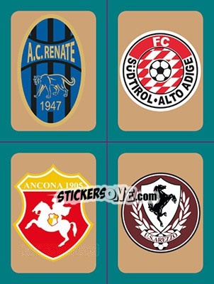 Sticker Scudetti Renate - Südtirol/Alto Adige - Ancona - Arezzo - Calciatori 2015-2016 n. 840 - Panini