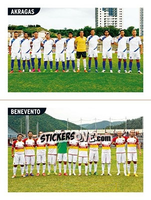 Cromo Squadra Akragas - Squadra Benevento - Calciatori 2015-2016 - Panini
