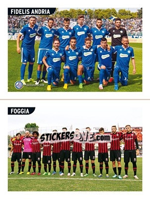 Cromo Squadra Fidelis Andria - Squadra Foggia - Calciatori 2015-2016 - Panini