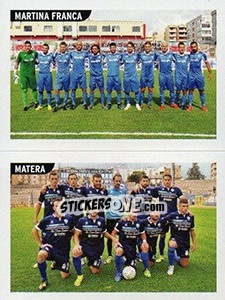 Sticker Squadra Martina Franca - Squadra Matera - Calciatori 2015-2016 n. 863 - Panini