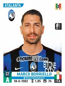 Figurina Marco Borriello - Calciatori 2015-2016 - Panini