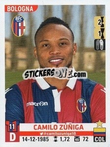 Sticker Camilo Zúñiga - Calciatori 2015-2016 n. A5 - Panini