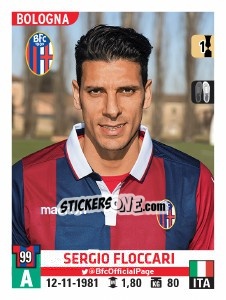Sticker Sergio Floccari - Calciatori 2015-2016 n. A6 - Panini