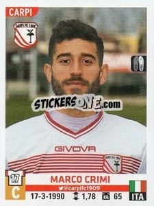Sticker Marco Crimi - Calciatori 2015-2016 - Panini