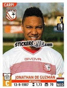 Sticker Jonathan de Guzmán - Calciatori 2015-2016 n. A9 - Panini