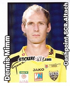 Sticker Dennis Mimm - Österreichische Fußball-Bundesliga 2008-2009 - Panini