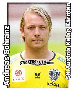 Cromo Andreas Schranz - Österreichische Fußball-Bundesliga 2008-2009 - Panini