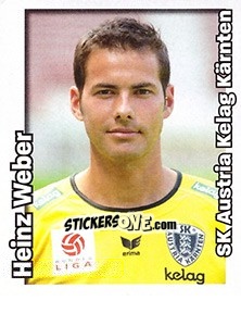Sticker Heinz Weber - Österreichische Fußball-Bundesliga 2008-2009 - Panini