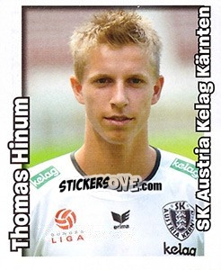 Cromo Thomas Hinum - Österreichische Fußball-Bundesliga 2008-2009 - Panini