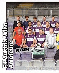 Cromo FK Austria Wien Amateure (Team) - Österreichische Fußball-Bundesliga 2008-2009 - Panini