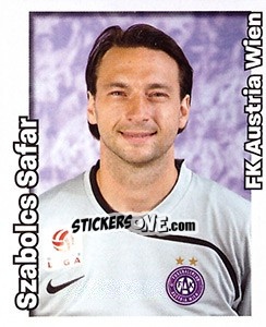 Sticker Szabolcs Safar - Österreichische Fußball-Bundesliga 2008-2009 - Panini