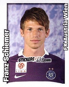 Cromo Franz Schiemer - Österreichische Fußball-Bundesliga 2008-2009 n. 72 - Panini
