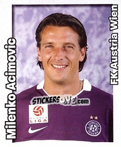 Sticker Milenko Acimovic - Österreichische Fußball-Bundesliga 2008-2009 n. 75 - Panini