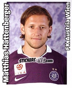 Sticker Matthias Hattenberger - Österreichische Fußball-Bundesliga 2008-2009 - Panini