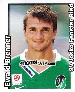 Sticker Ewald Brenner - Österreichische Fußball-Bundesliga 2008-2009 n. 181 - Panini