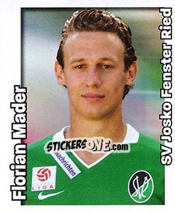 Figurina Florian Mader - Österreichische Fußball-Bundesliga 2008-2009 n. 187 - Panini