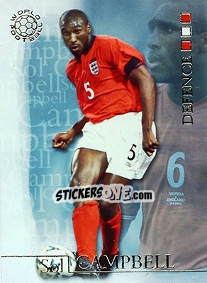 Sticker Sol Campbell - World Football 2004 n. 3 - Futera