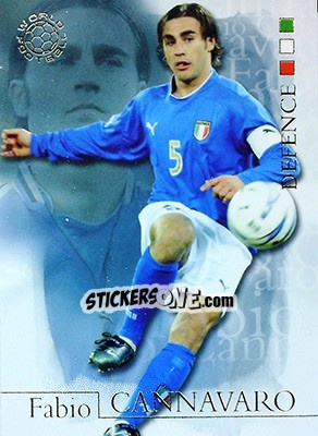 Figurina Fabio Cannavaro - World Football 2004 - Futera