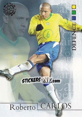 Cromo Roberto Carlos - World Football 2004 - Futera