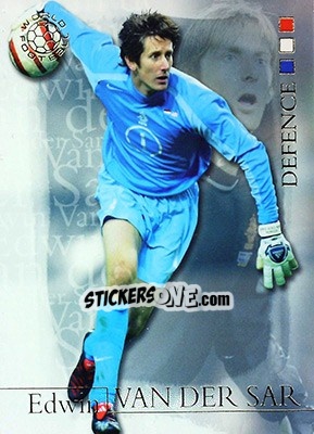Sticker Edwin van der Sar - World Football 2004 n. 15 - Futera