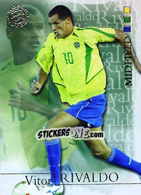 Sticker Vitor Rivaldo - World Football 2004 n. 33 - Futera