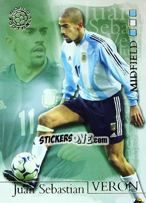 Sticker Juan Veron - World Football 2004 n. 37 - Futera