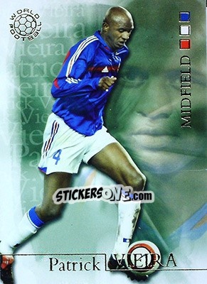 Sticker Patrick Vieira - World Football 2004 n. 38 - Futera