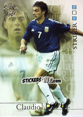 Cromo Claudio Lopez - World Football 2004 - Futera