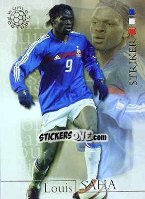 Sticker Louis Saha - World Football 2004 - Futera