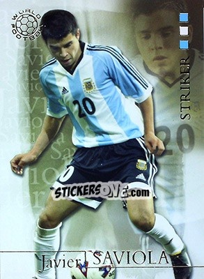 Cromo Javier Saviola - World Football 2004 - Futera
