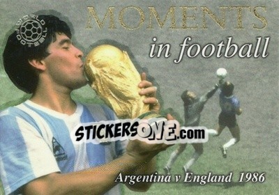 Sticker Argentina v England - World Football 2004 n. MO4 - Futera