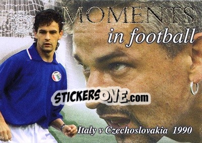 Sticker Italy v Czechoslovakia - World Football 2004 - Futera