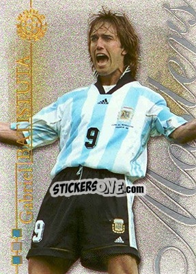 Cromo Gabriel Batistuta - World Football 2004 - Futera