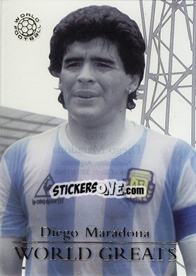 Figurina Diego Maradona - World Football 2004 - Futera