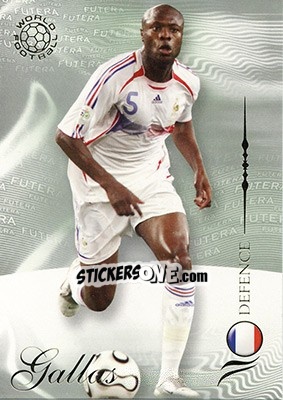Sticker Gallas William - World Football 2007 n. 30 - Futera