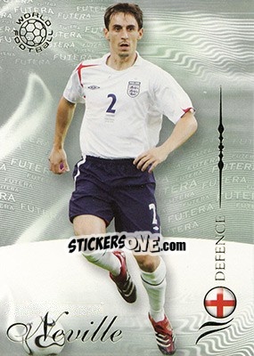 Sticker Neville Gary - World Football 2007 n. 47 - Futera