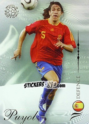 Cromo Puyol Carles - World Football 2007 - Futera