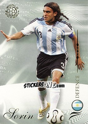 Cromo Sorin Juan Pablo - World Football 2007 - Futera