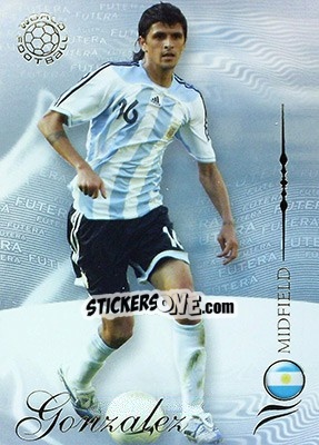 Sticker Lucho Gonzalez - World Football 2007 - Futera