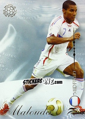 Sticker Malouda Florent - World Football 2007 n. 101 - Futera