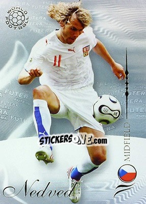Sticker Nedved Pavel - World Football 2007 n. 105 - Futera