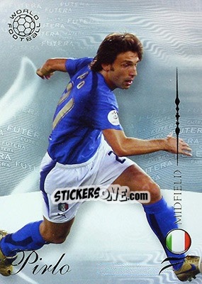 Sticker Pirlo Andrea - World Football 2007 n. 109 - Futera