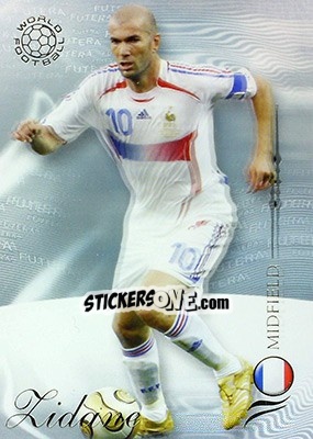 Cromo Zidane Zinedine - World Football 2007 - Futera