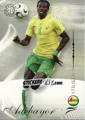 Cromo Adebayor Emmanuel - World Football 2007 - Futera