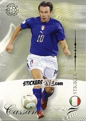 Sticker Cassano Antonio - World Football 2007 - Futera