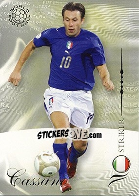 Sticker Cassano Antonio - World Football 2007 n. 140 - Futera