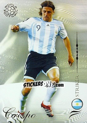 Sticker Crespo Hernan - World Football 2007 n. 142 - Futera