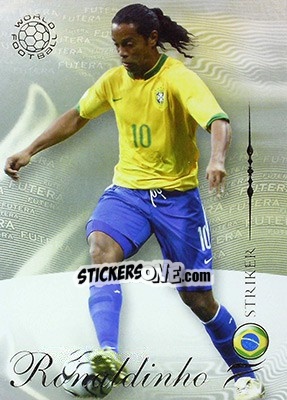 Cromo Ronaldinho - World Football 2007 - Futera